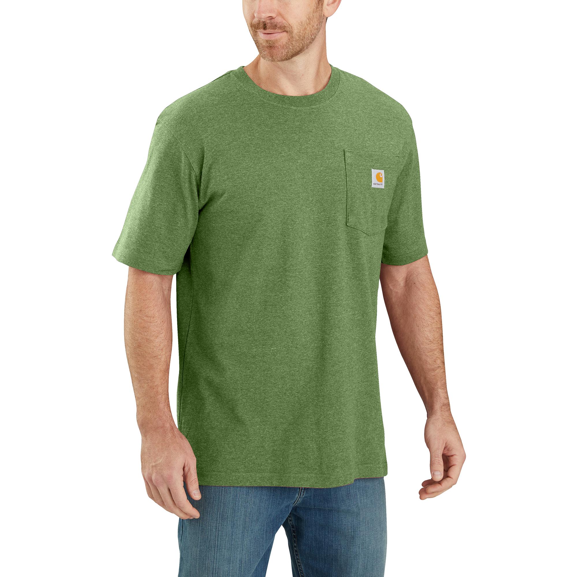 Carhartt Men's Short Sleeve Pocket T-Shirt_Arborvitae Heather - Work World