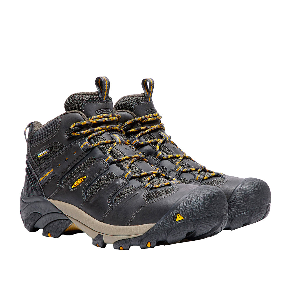 KEEN Men's Lansing Mid Waterproof Steel Toe Work Boot - Work World