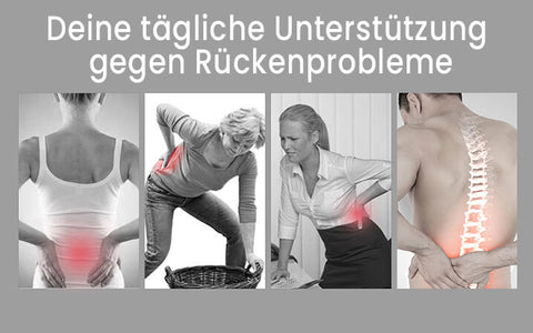 Rückenstütze für Schmerzen im unteren Rücken