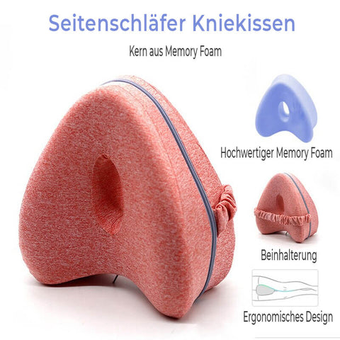 Sarfly Seitenschläferkissen Orthopädisches Kniekissen Leg Pillow Knie-Kissen,  für optimale Unterstützung Entlastung, 1-tlg., von Hüft Rücken  Knie-Schmerzen Schwangerschaft, Für Seitenschläfer Memory Schaum  Seitenschläferkissen