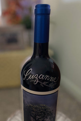 Engraving Personal Message Etching Wine Bottle