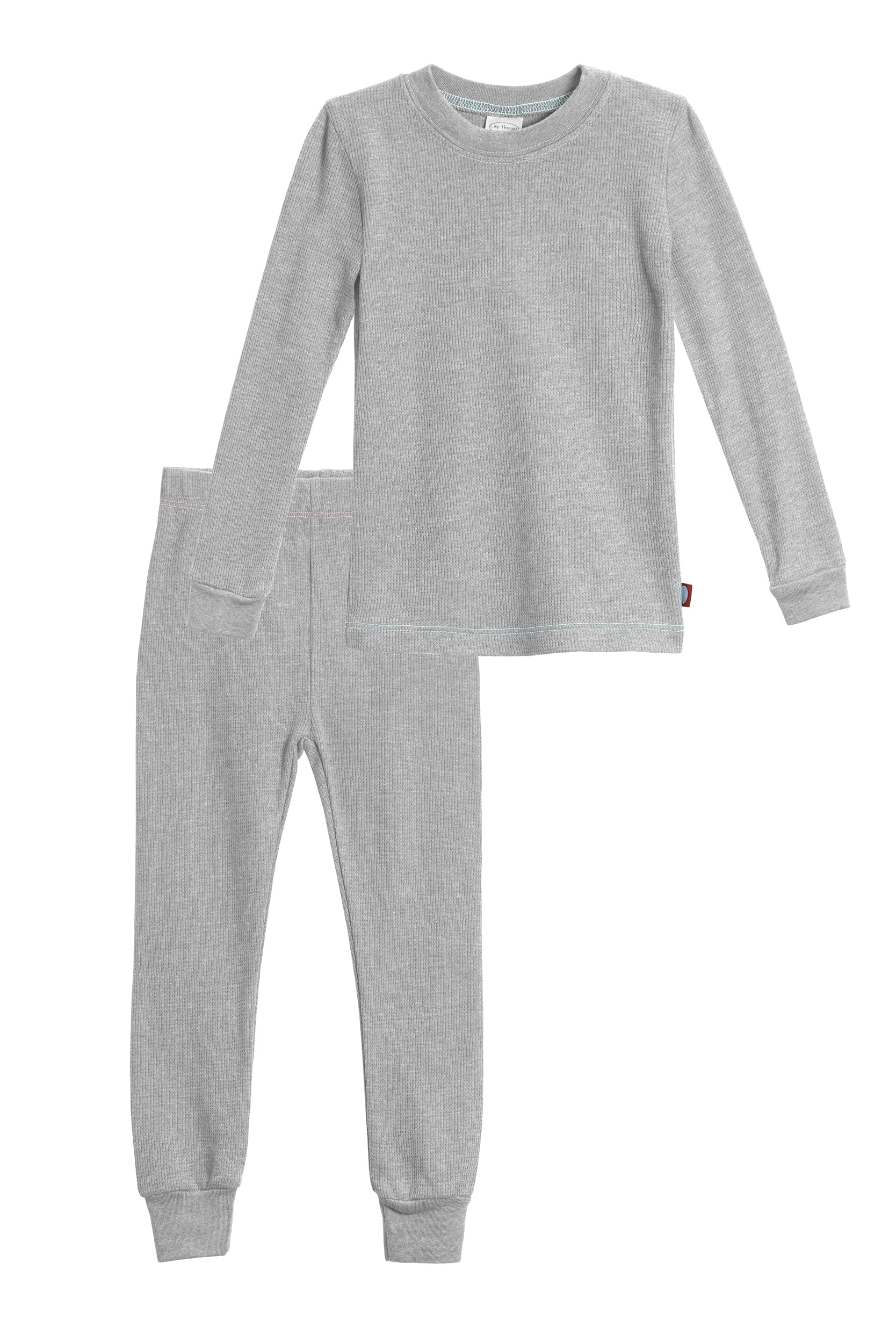  Zando Kids Thermal Underwear Soft Winter Baby Thermal Set  Toddler 2 Piece Base Layer Set Ultra Kids Long Johns Girls Fleece Lined  Thermals Boys Cold Weather Gear Light Grey X-Large