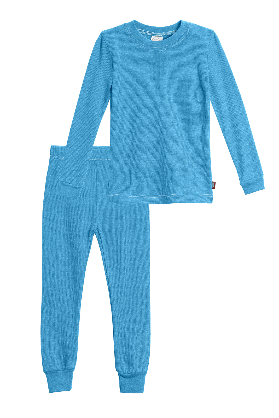 John Lewis Thermal Long Johns, Denim Blue, S