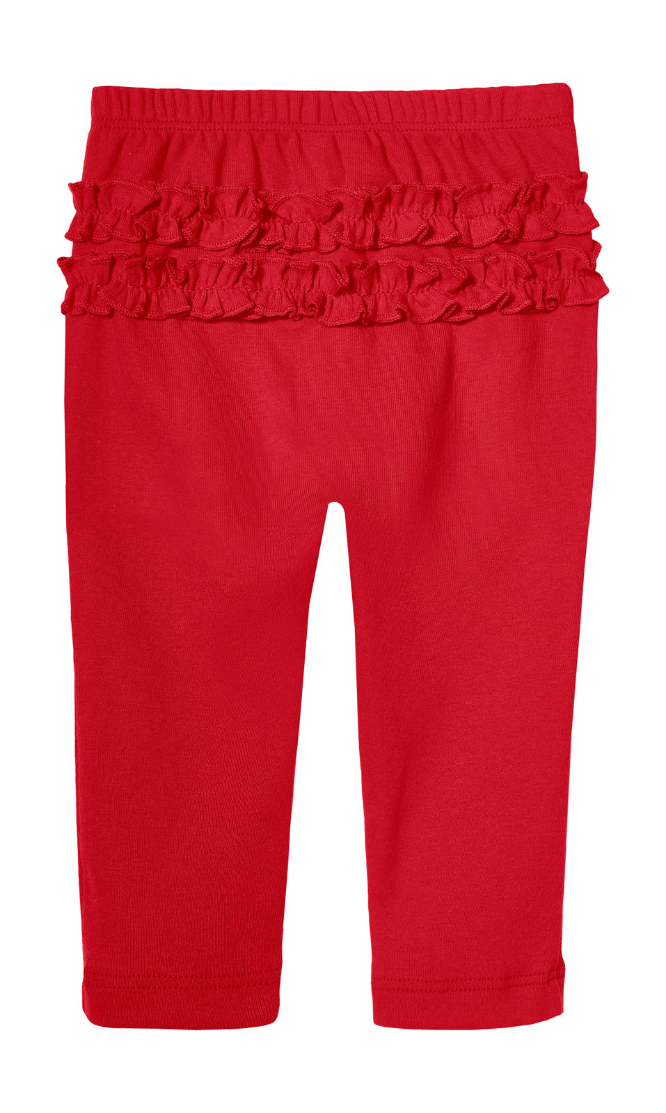 Girls Soft Cotton Ruffle Leggings | Hot Pink