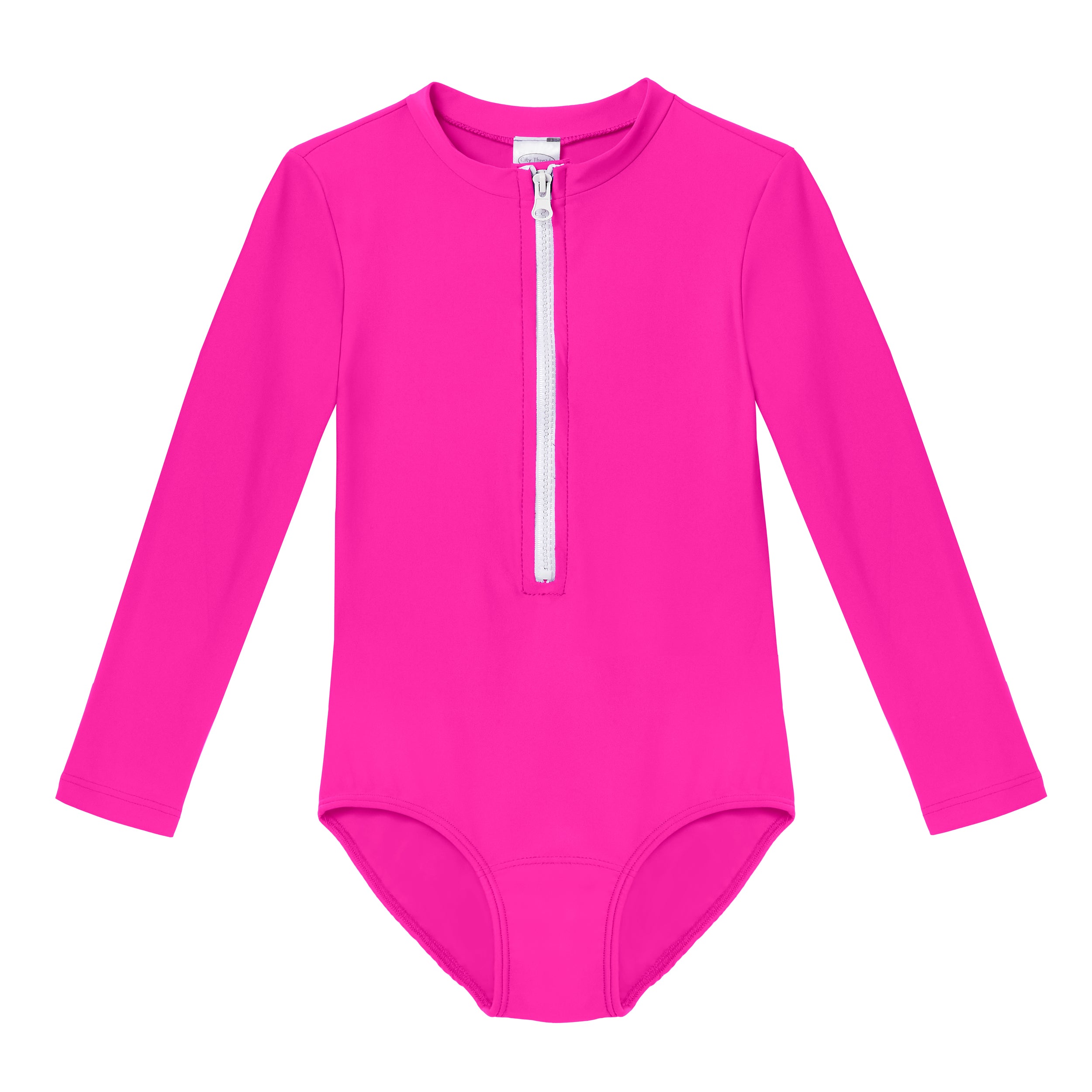 Strong - Long Sleeve Swimsuit, Girls' Fireworks Swimsuit