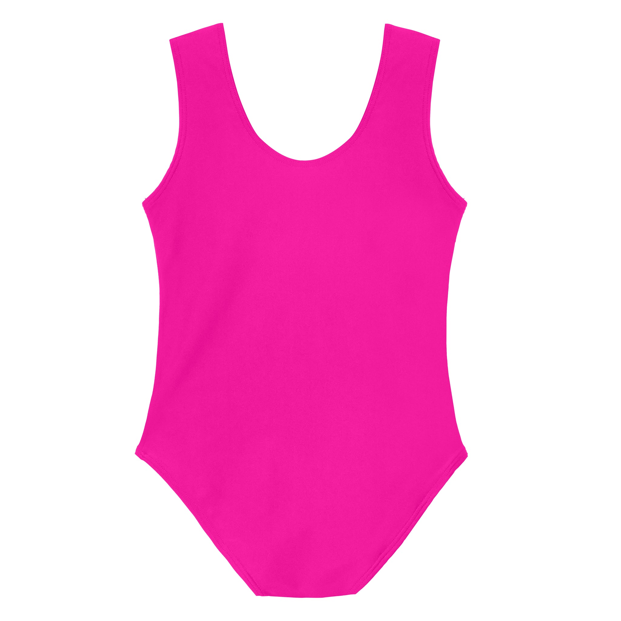 Girls One-Piece Ruffle Front Swimsuit UPF 50+ | Hot Pink - City Threads USA