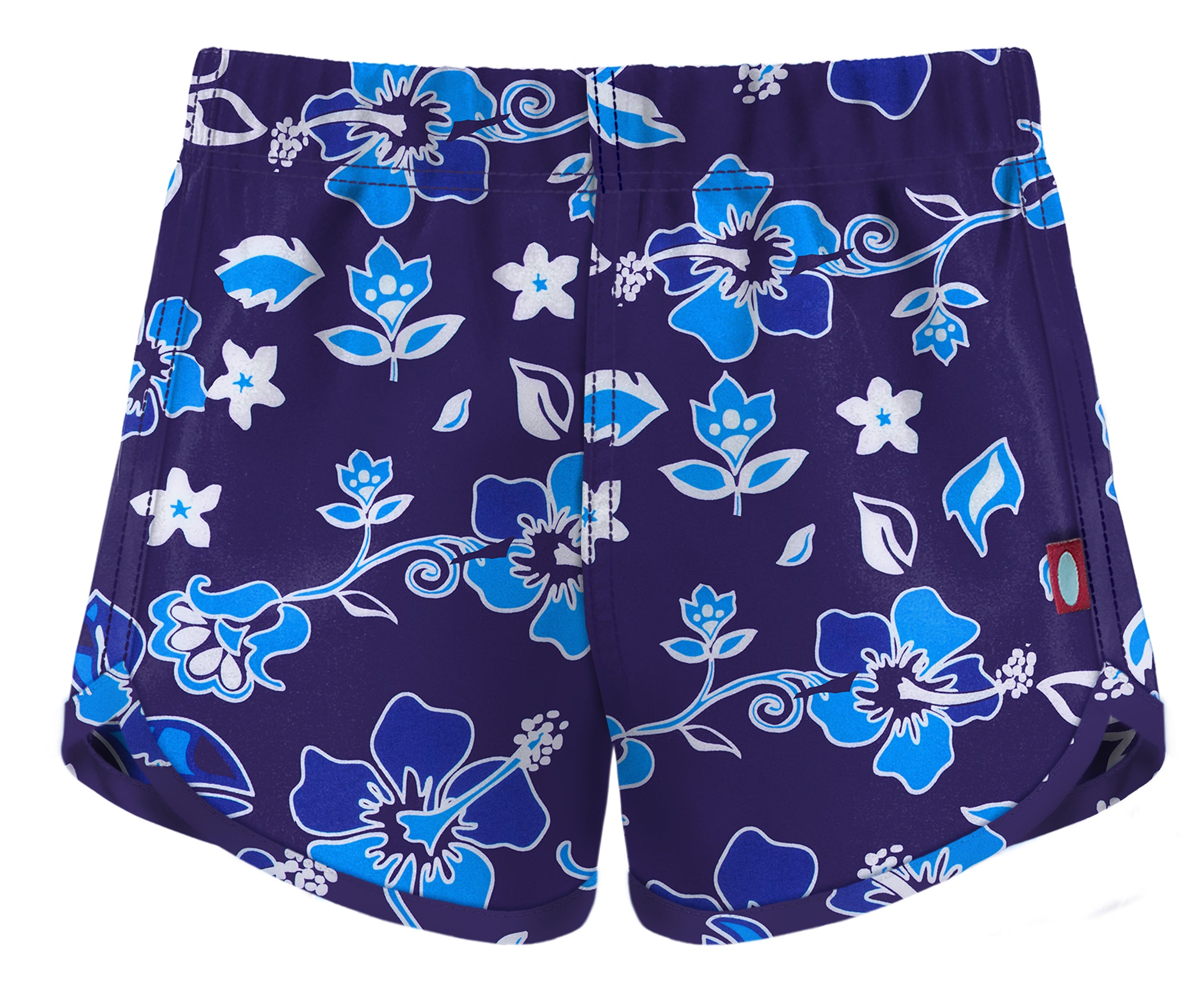 Marine print swimming trunks - Teenage girl