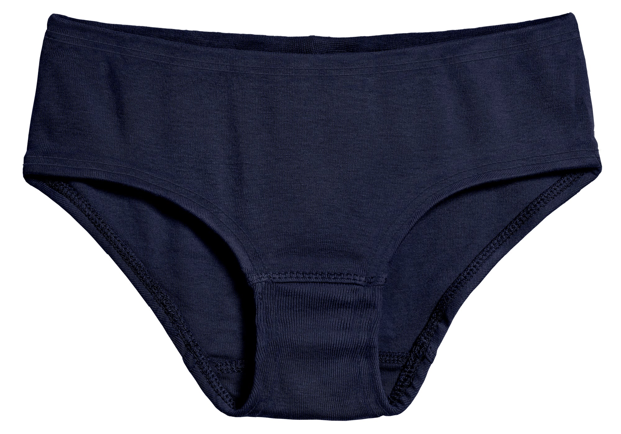 Jacquard Logo Navy Anti-Bacterial Cotton Girls Underwear Wholesale