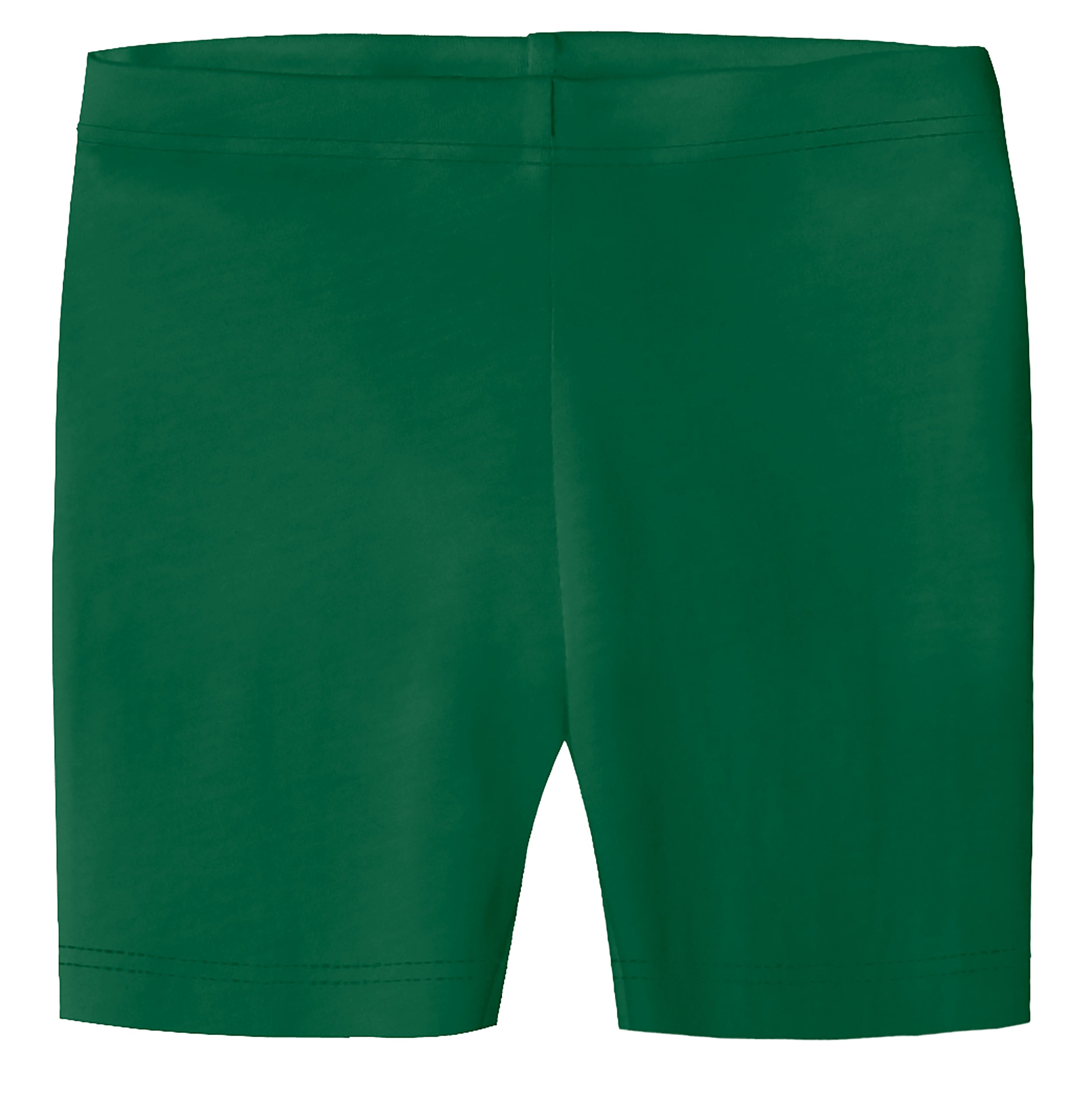 Image of Girls Cotton Bike Shorts | Forest Green