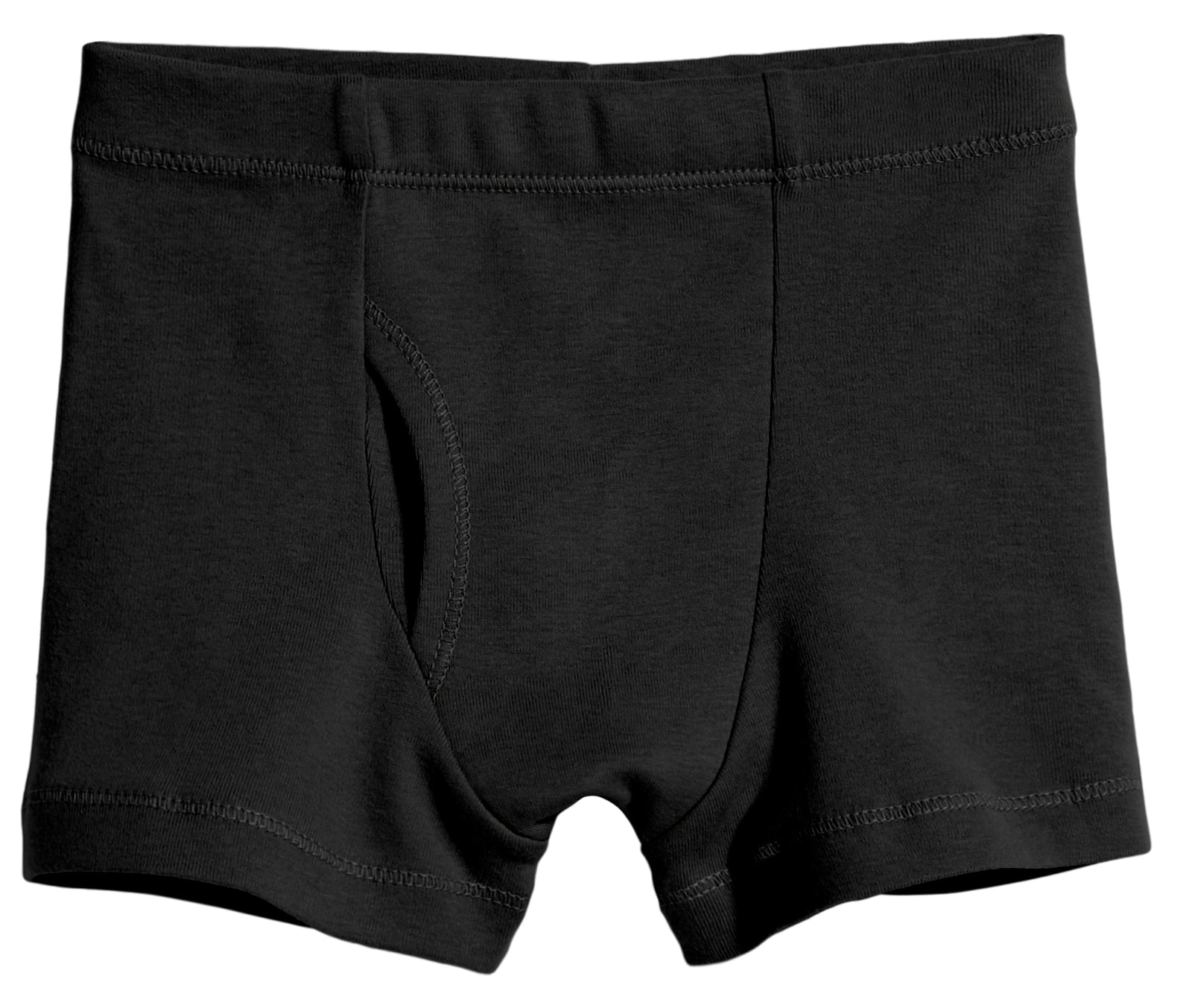 Kid Boys 7,Pack Plain Boxer Briefs, Black