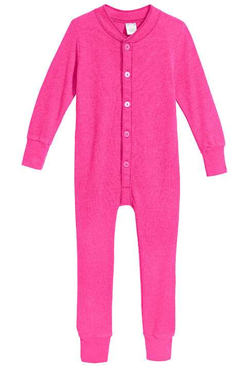 Two-Piece Suit Children's Warm Set Clothes Boys Girls Long Johns Pajamas Kids  Thermal Underwear Solid Colors Color: pink, Kid Size: 100cm