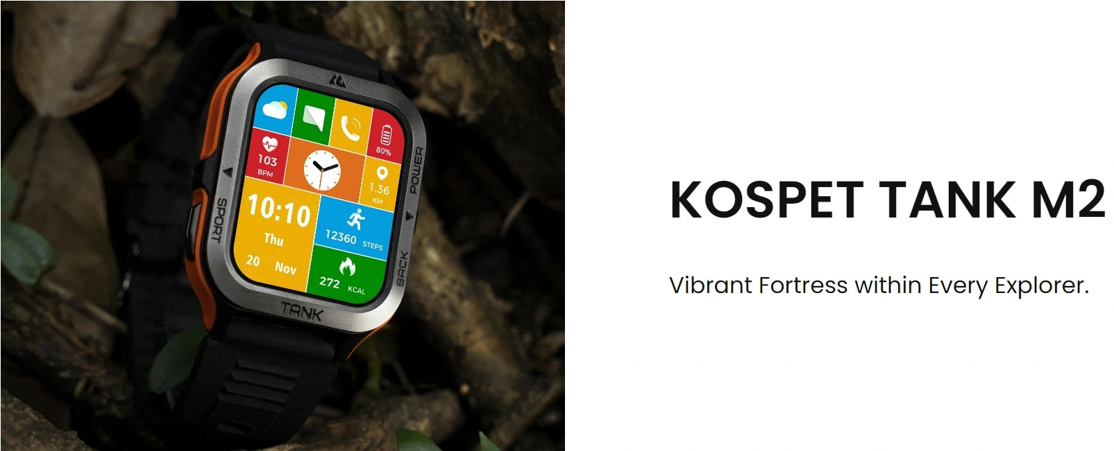 kospet smartwatch tank m2