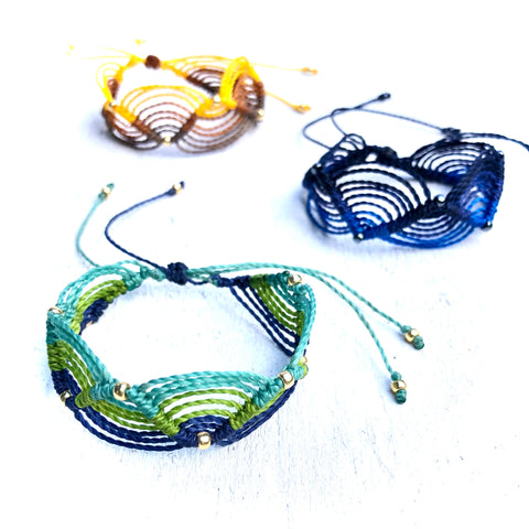 Butterfly Macrame Bracelet - Many Color Choices!