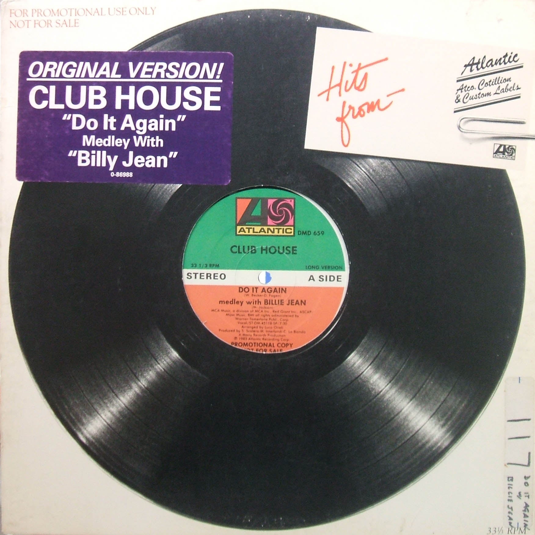CLUB HOUSE / DO IT AGAIN (MEDLEY WITH BILLIE JEAN) – TICRO MARKET