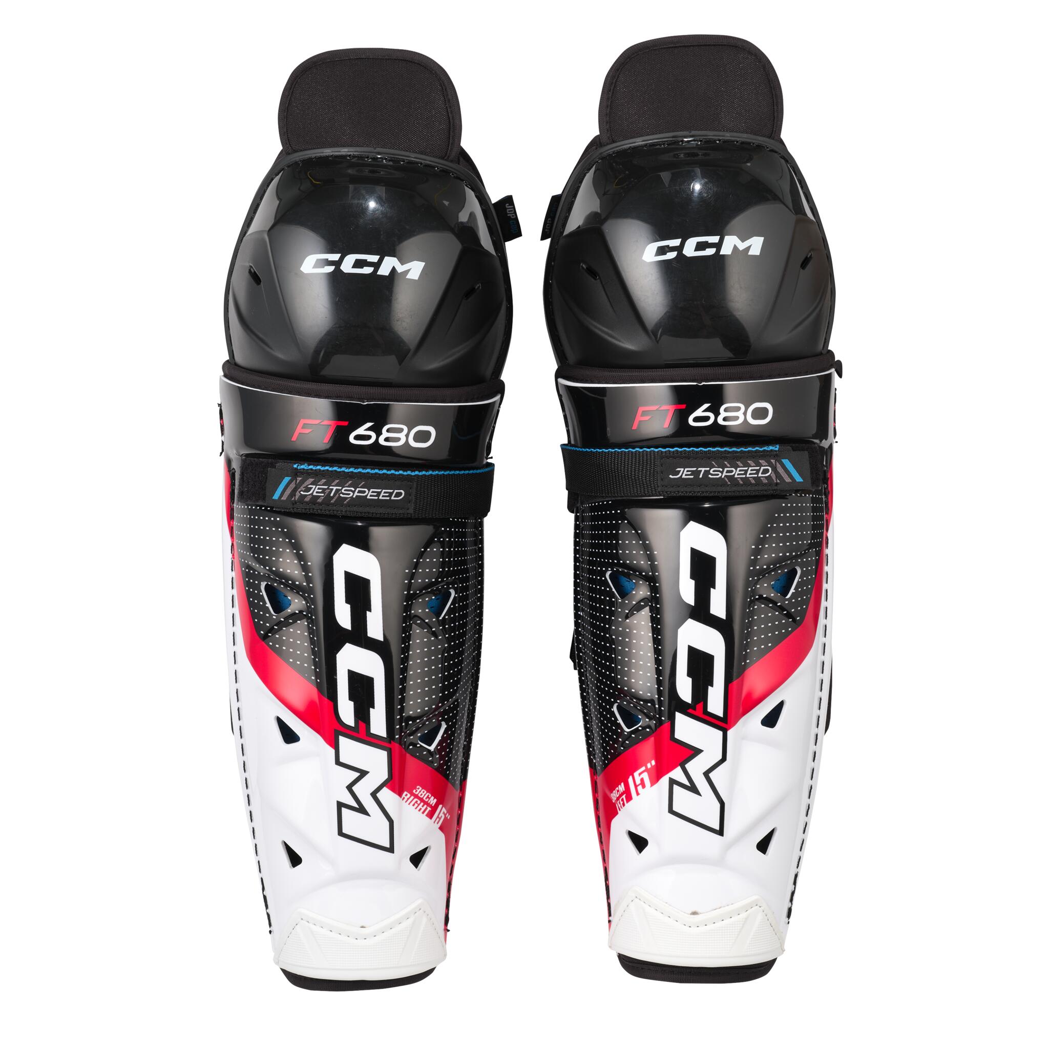 CCM JetSpeed 680 Senior Hockey Shin Guards