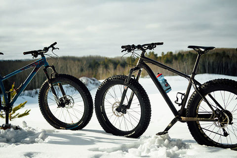 Fat Bikes can get you from A to B with exceptionally large tires for increased traction on the snow or rocky terrain.