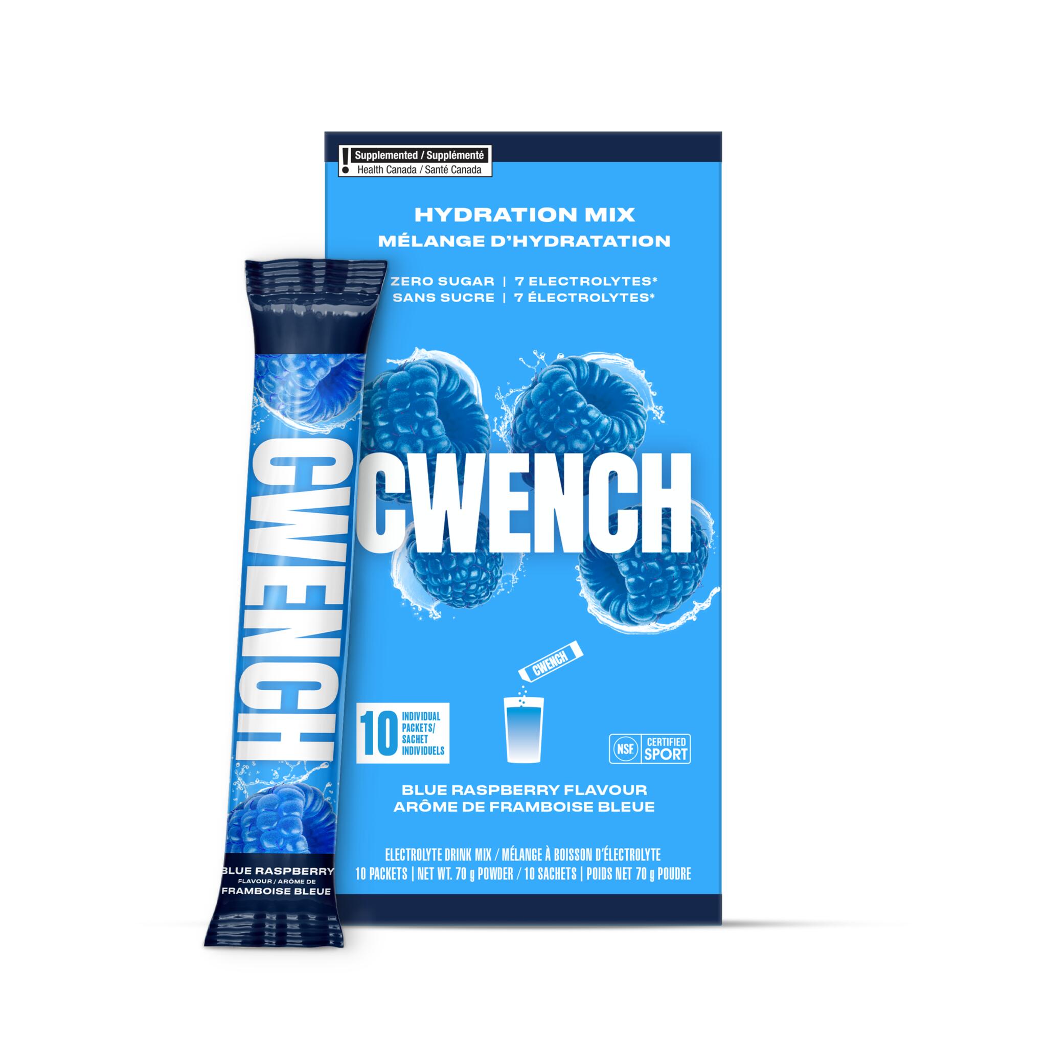 CWENCH Blue Raspberry Hydration Mix Box - 10CT