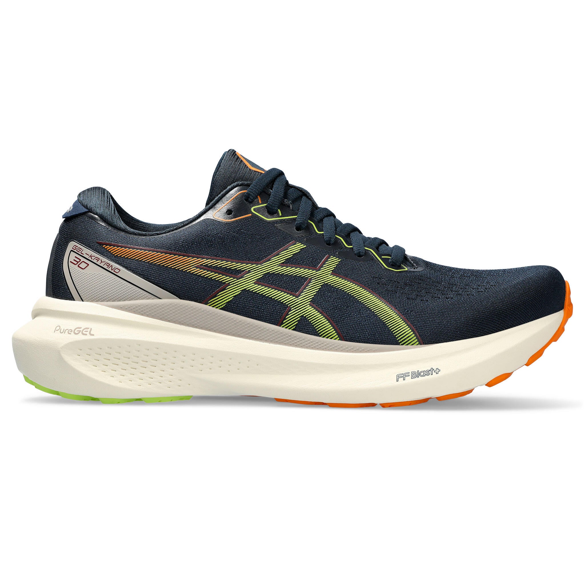 Asics Gel-Kayano 30 Men's Running Shoes - D - French Blue/Lime