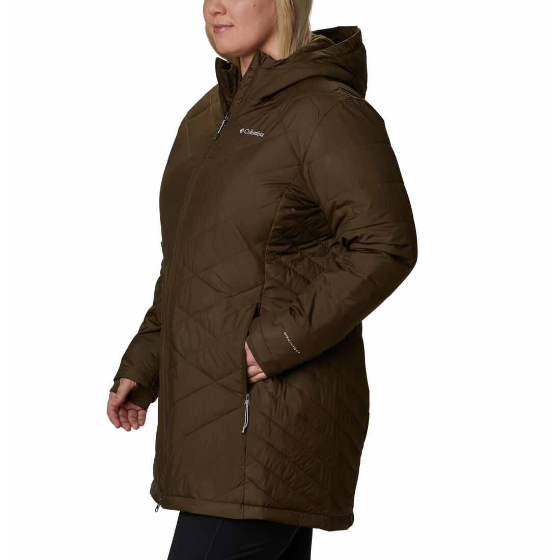 Columbia Heavenly Long Hooded Women's Jacket - Plus Size