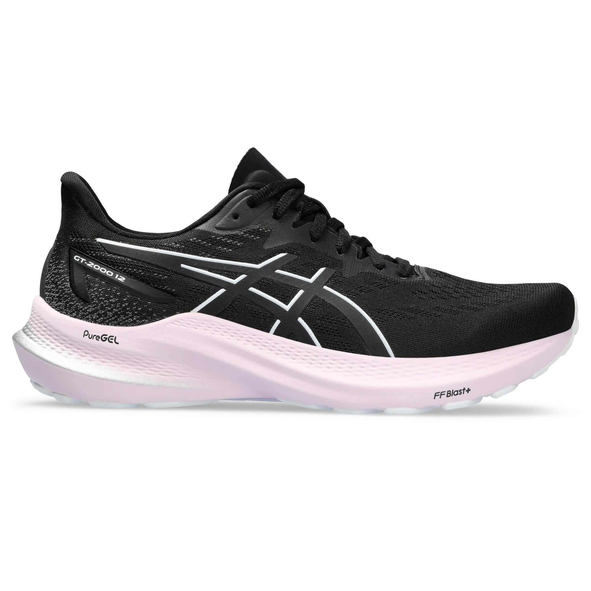 Asics GT-2000 12 Women's Running Shoes - Black/White