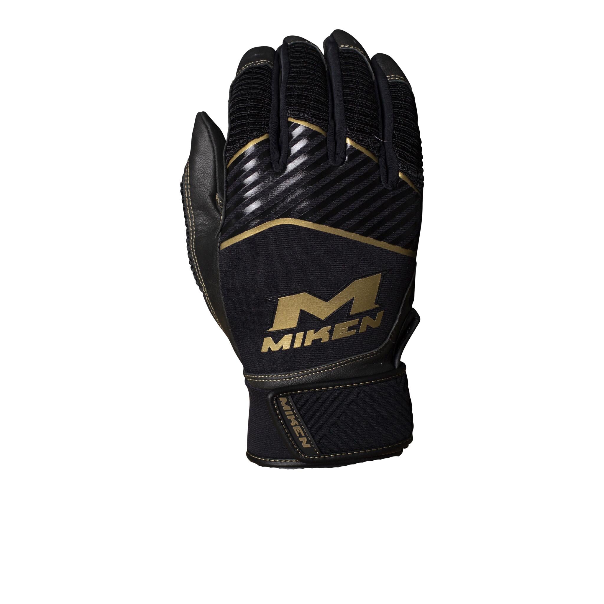 Miken Pro Gold Baseball Batting Gloves Source for Sports