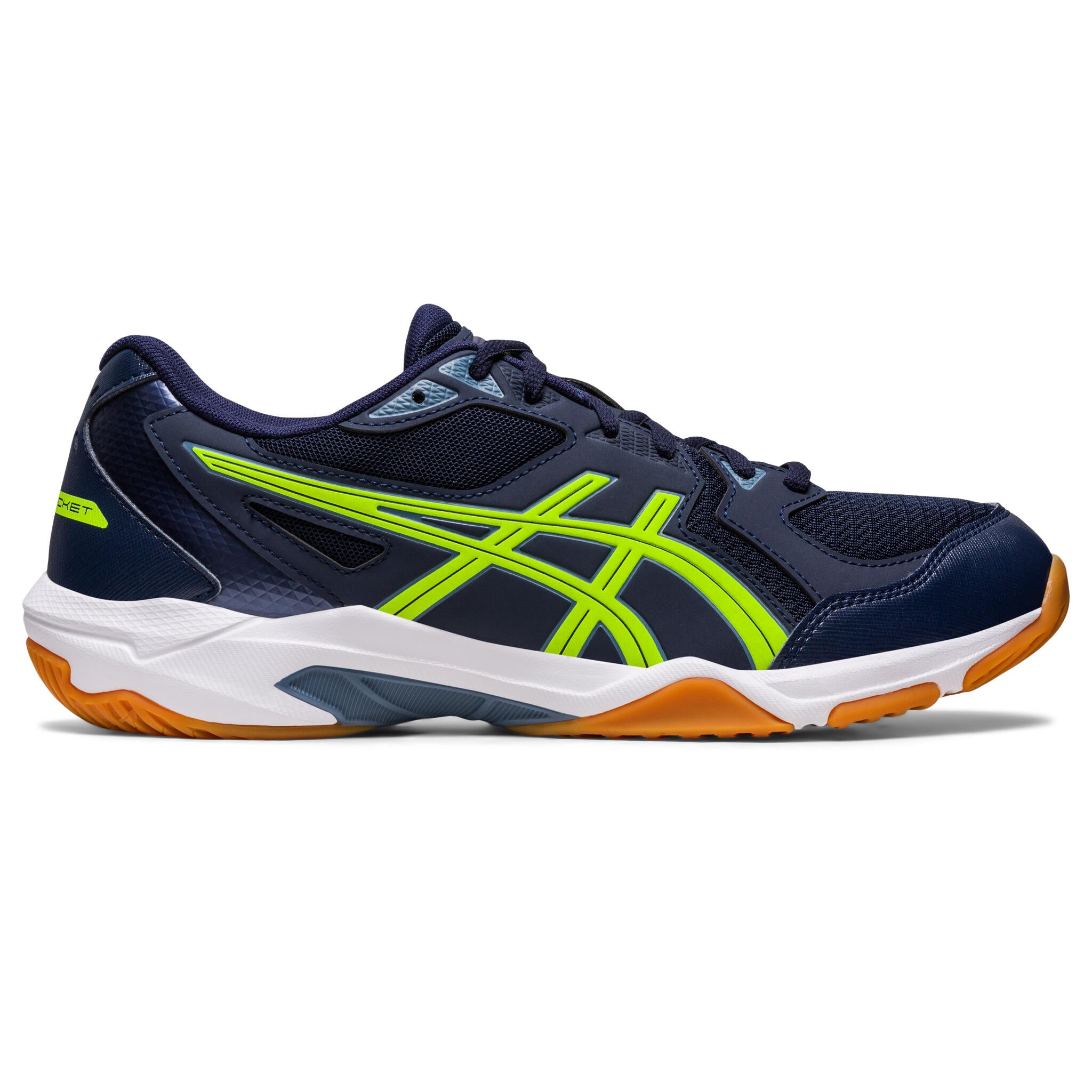 Asics Gel-Rocket 10 WIDE Men's Court Shoes - Midnight/Hazard Green