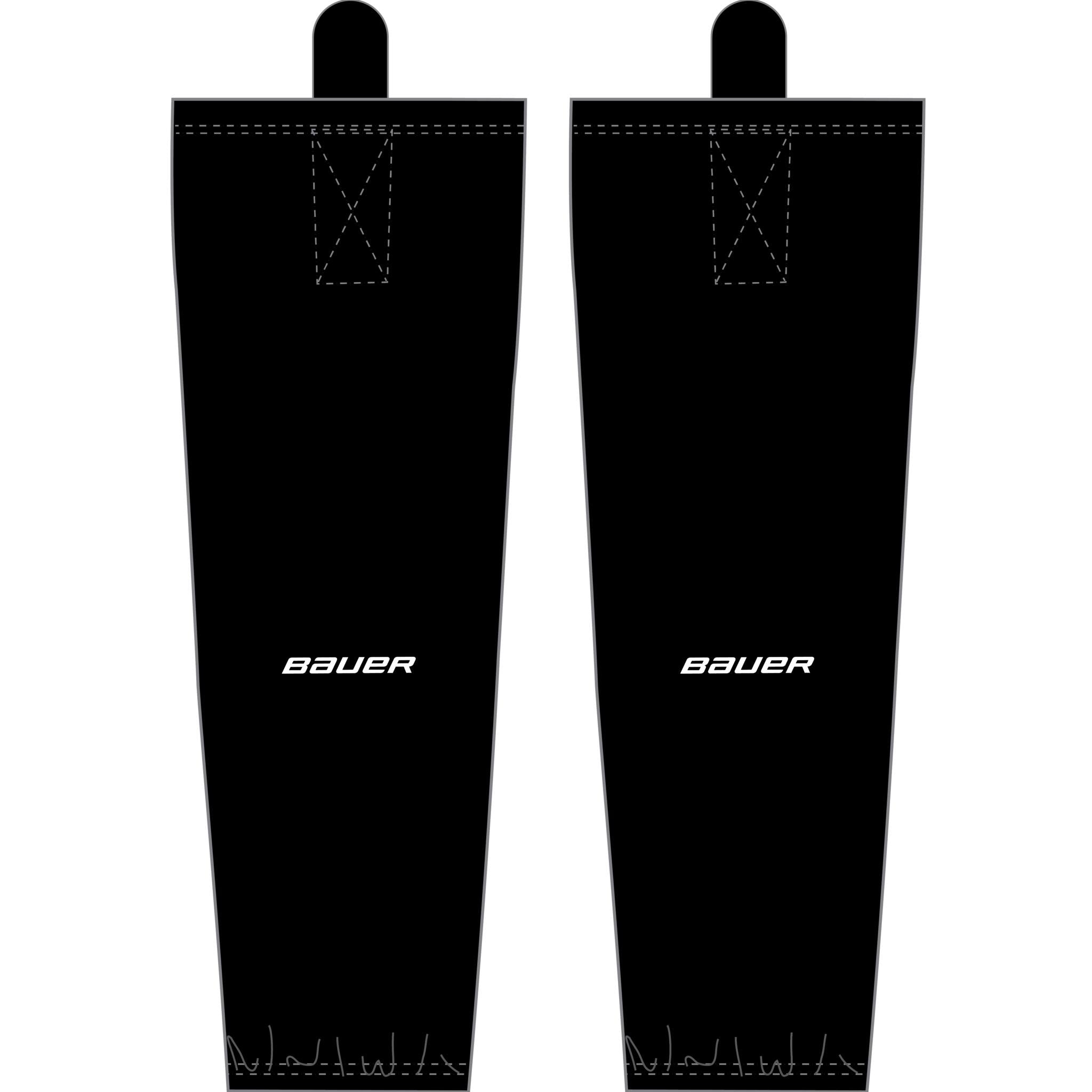 Bauer Flex Stock Youth Hockey Socks - Black