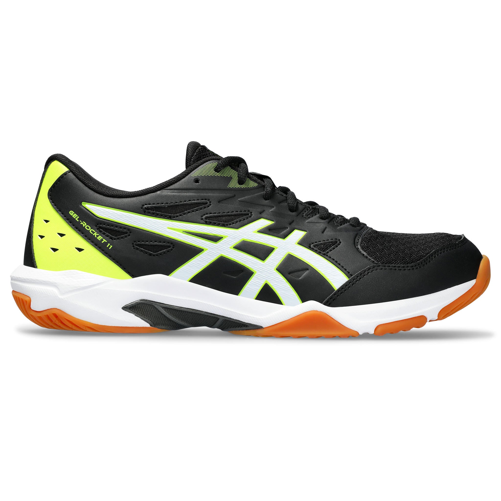 Asics Gel-Rocket 11 Men's Court Shoes - D - Black/White