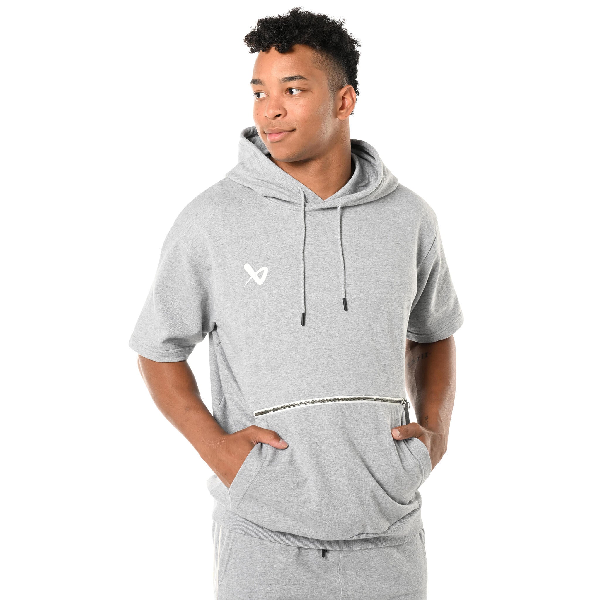 Bauer FLC Senior Short Sleeve Hoodie - Heather Grey