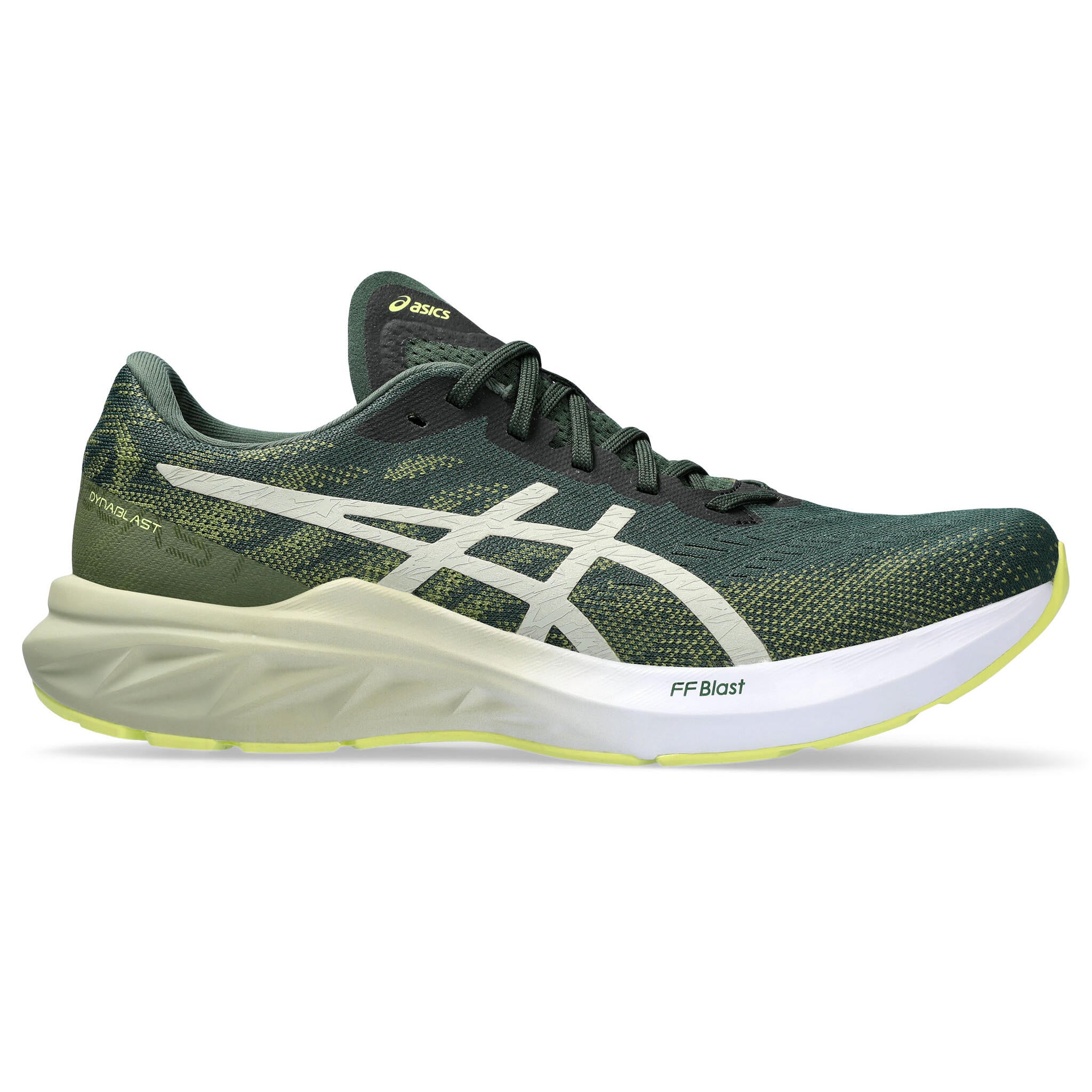 Asics Dynablast 3 Men's Running Shoes - D - Rain Forest/Dried Leaf