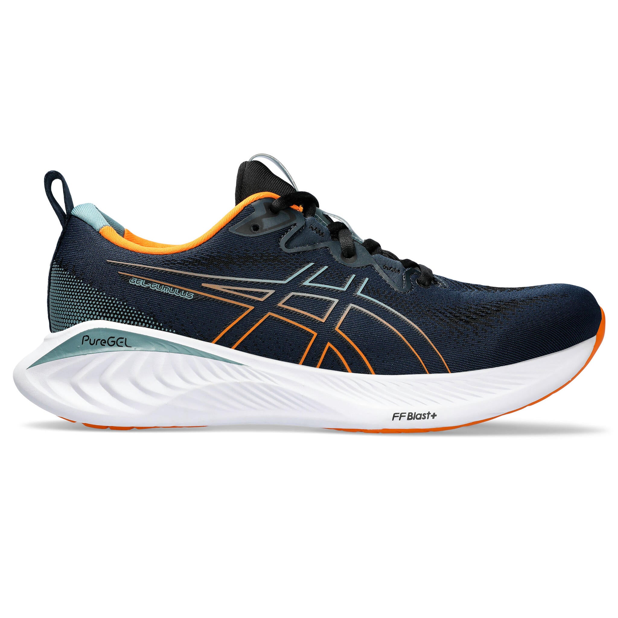 Asics Gel-Cumulus 25 Men's Running Shoes - 2E - French Blue/Orange