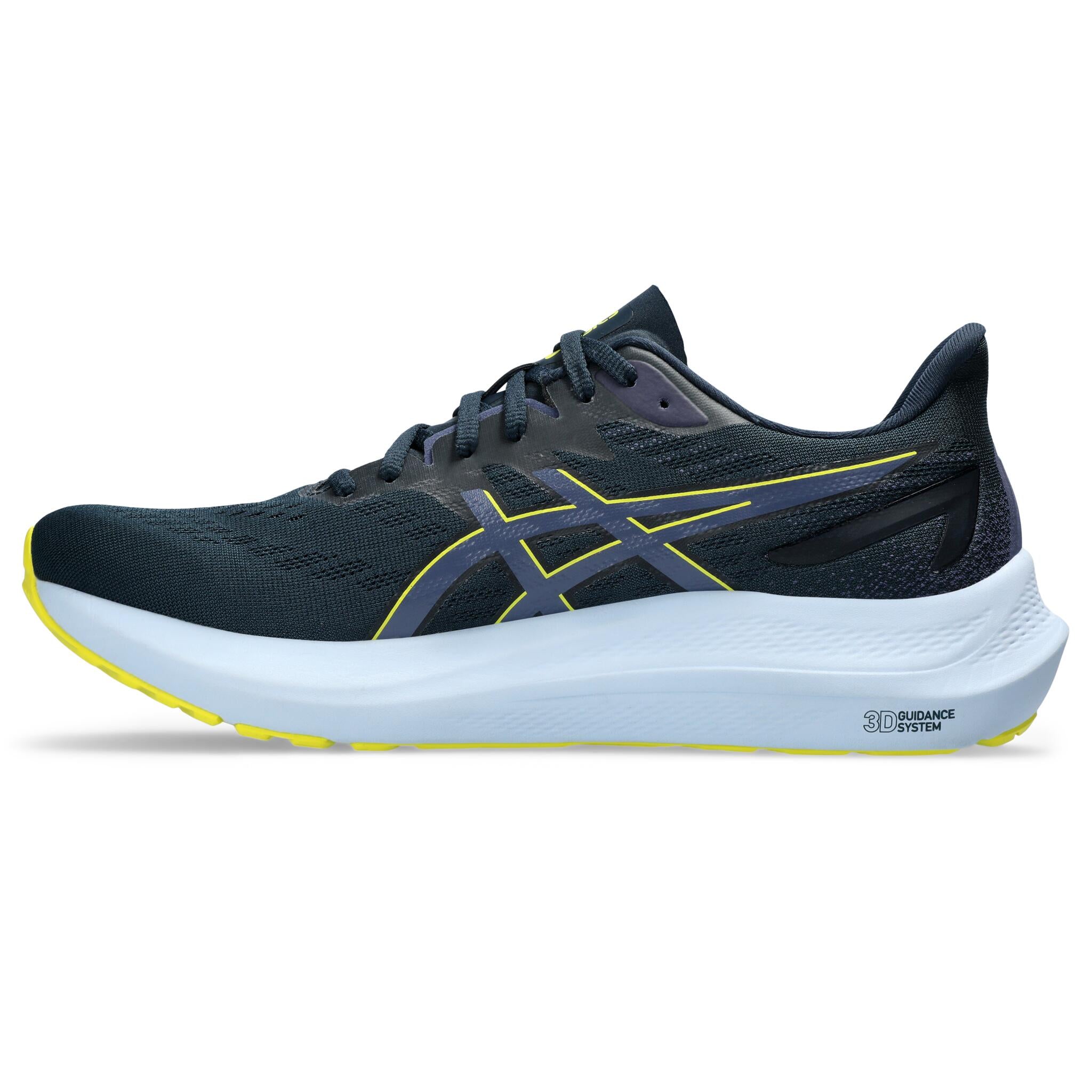 Asics GT-1000 12 Men's Running Shoes - 2E (Extra Wide) - French Blue/Yellow