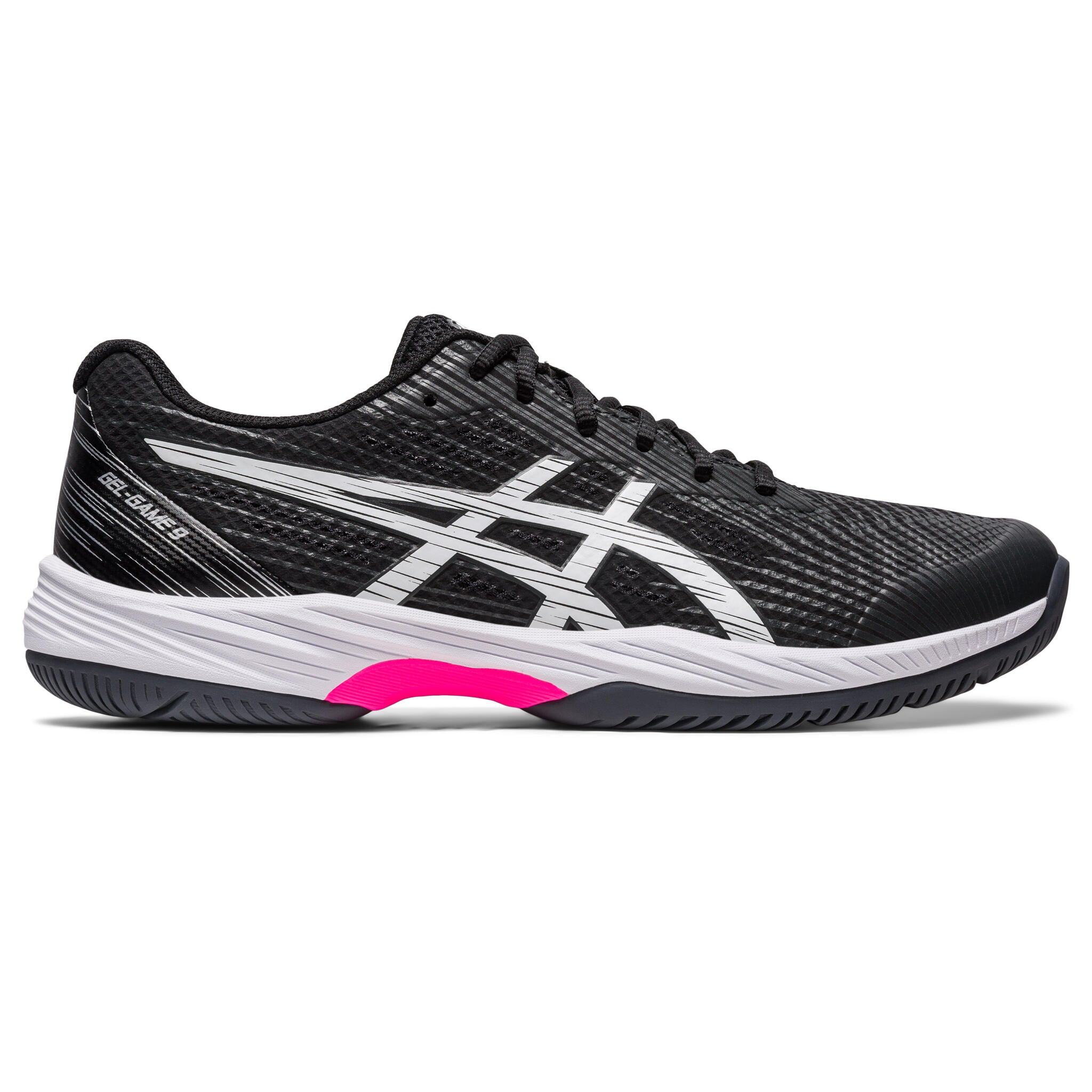 Asics Gel-Game 9 Men's Tennis Shoes - Black/Hot Pink