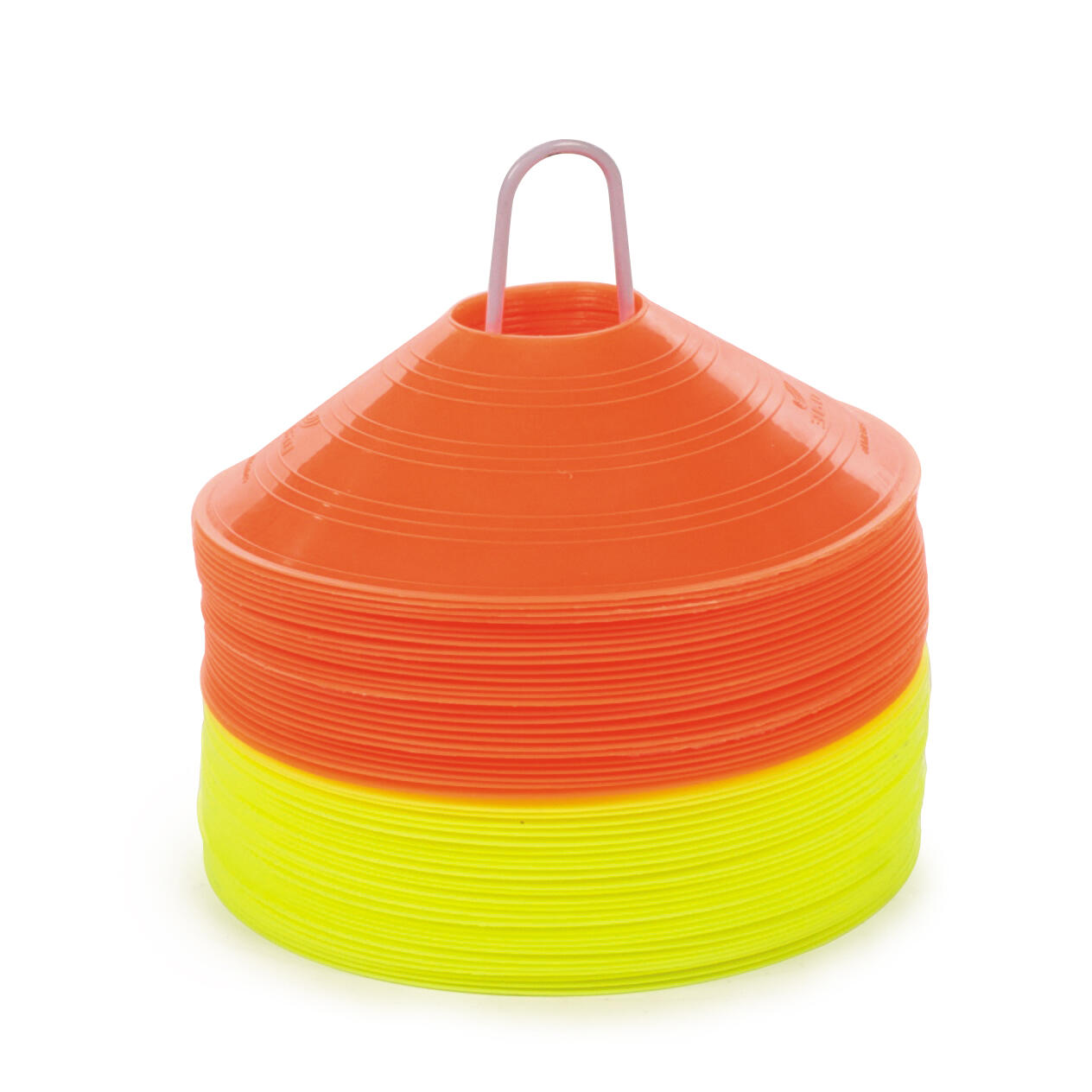 360 Athletics Saucer Cones Prepack 50 (Yellow and Orange) - 7.5