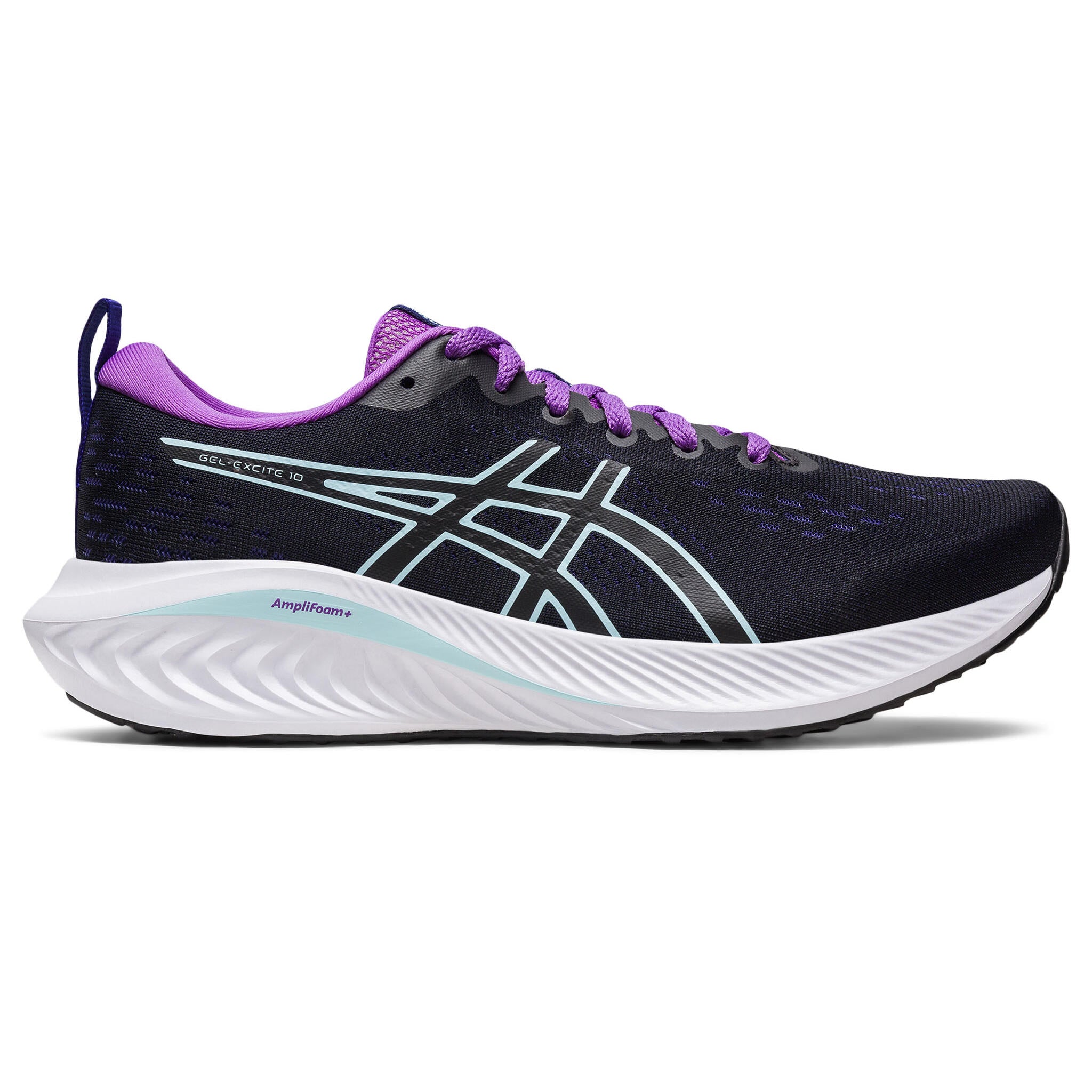 Asics Gel-Excite 10 Women's Running Shoes - B - Black/Aquamarine