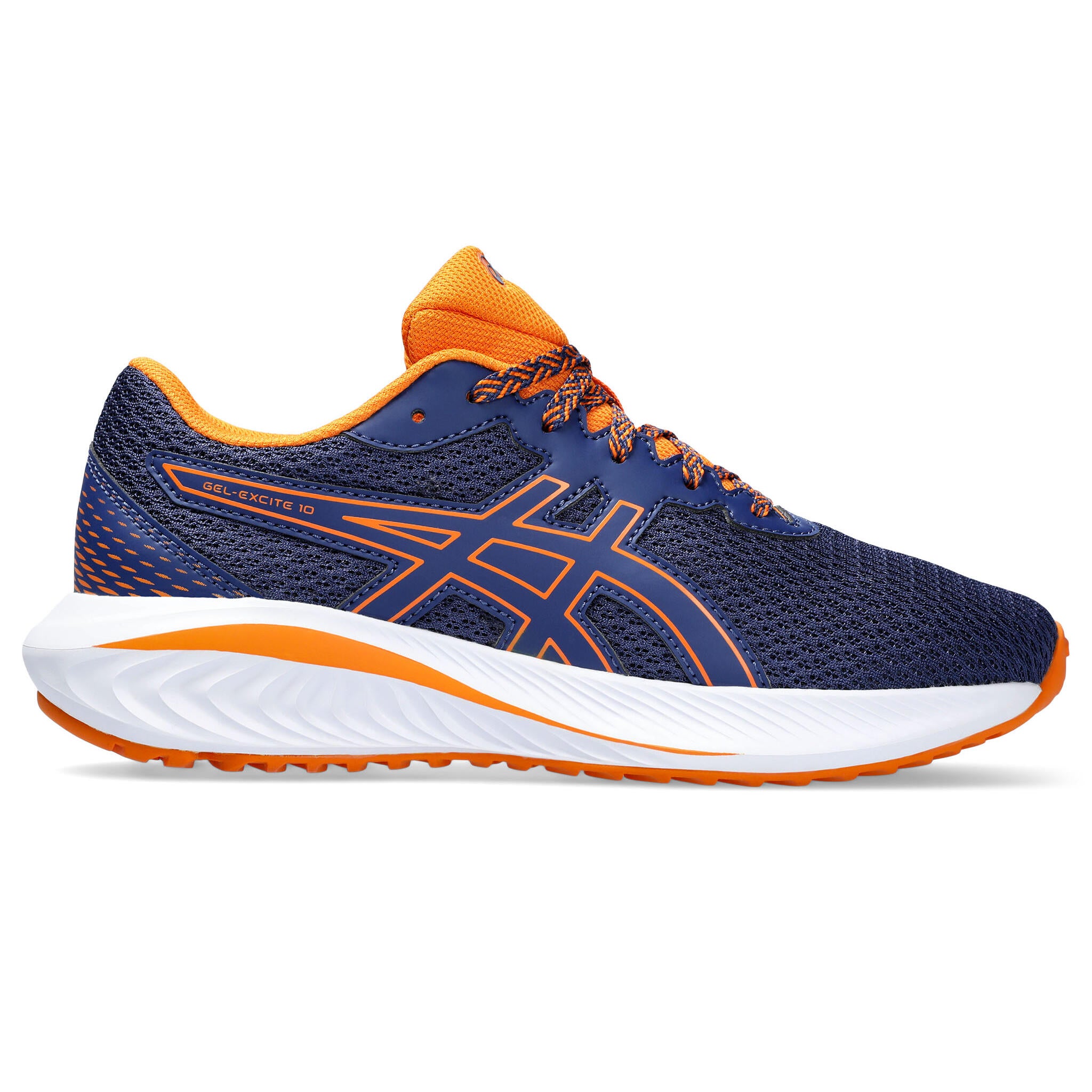 Asics Gel-Excite 10 GS Youth Running Shoes - Deep Ocean/Bright Orange