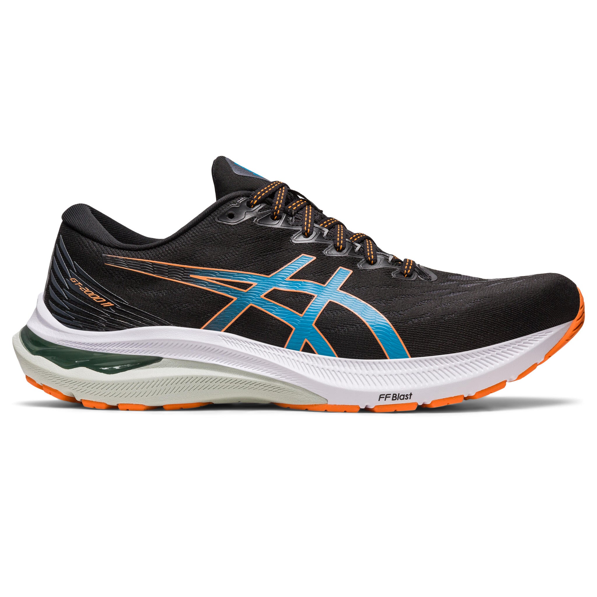 Asics GT-2000 11 WIDE Men's Running Shoes - Black/Sun Peach