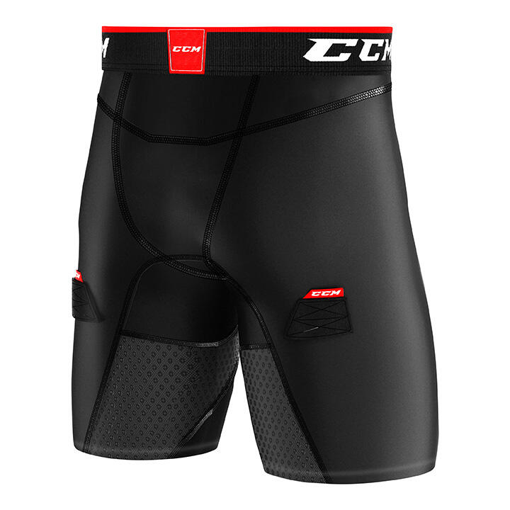 CCM Junior Compression Hockey Short With Jock/Tabs