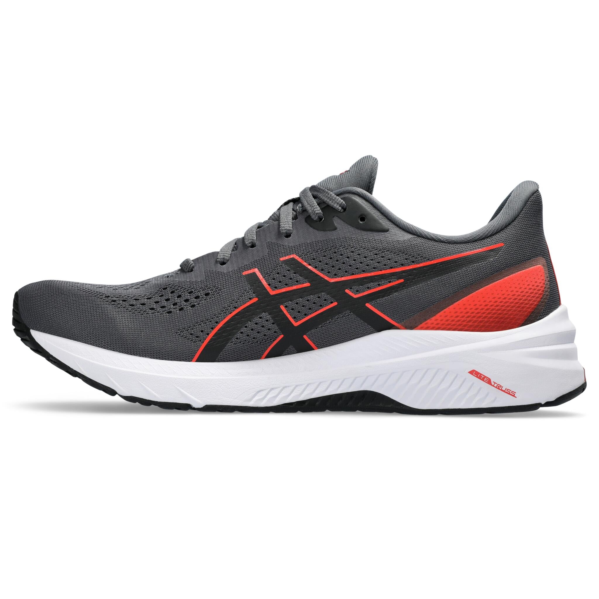 Asics GT-1000 12 Men's Running Shoes - 2E (Extra Wide) - Carrier Grey/Red