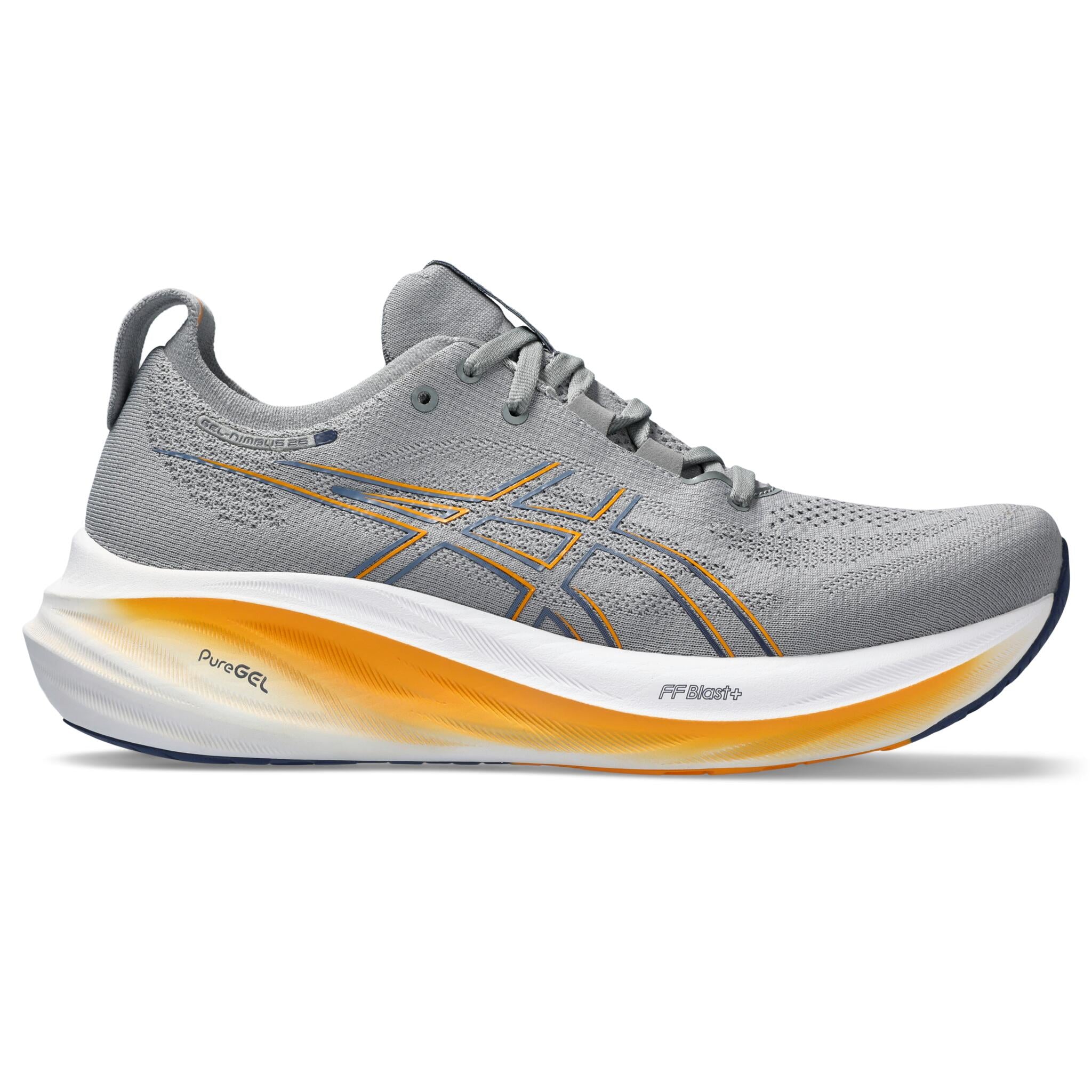 Asics Gel-Nimbus 26 Men's Running Shoes - Sheet Rock/Blue