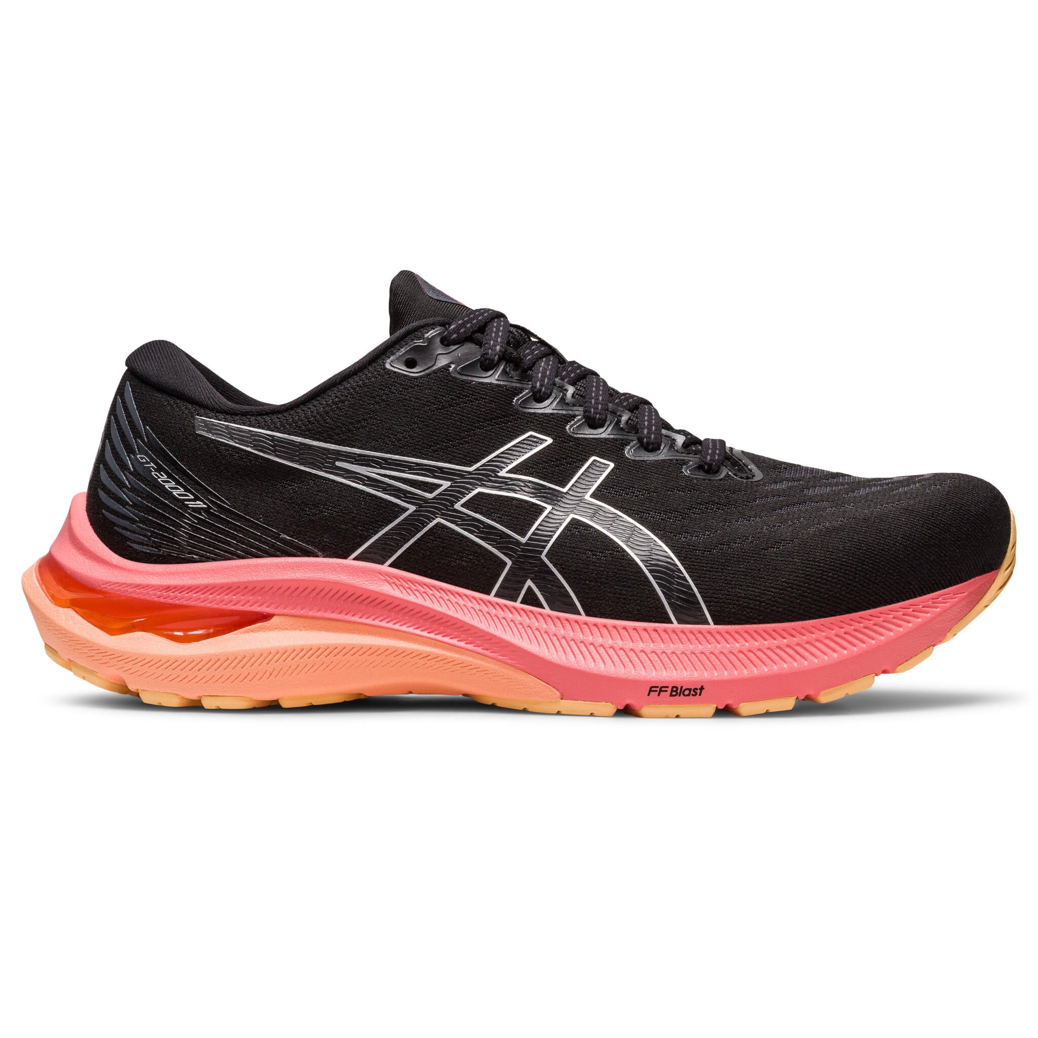 Asics GT-2000 11 WIDE Women's Running Shoes -Black/Pure Silver