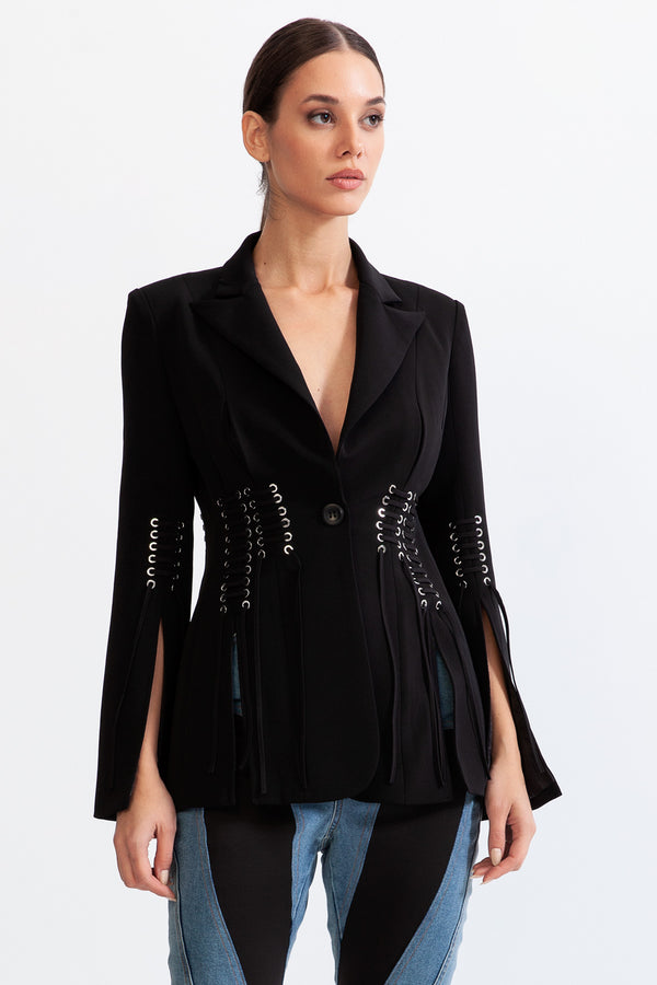 Corset Blazer - Black – Sierra Darien