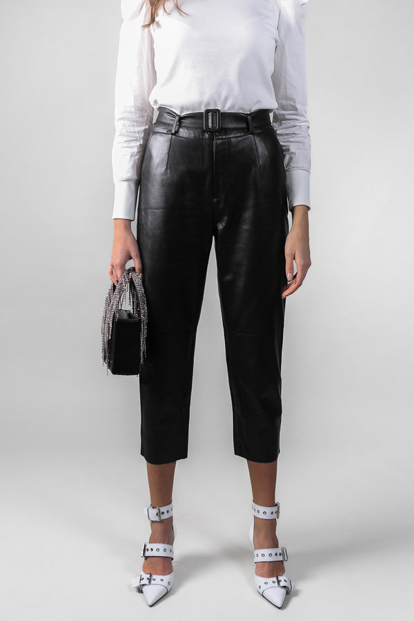 High Waist Leather Pants