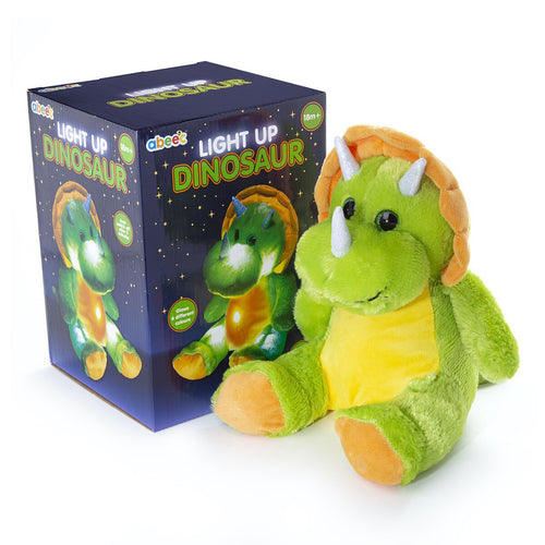 light up plush dinosaur