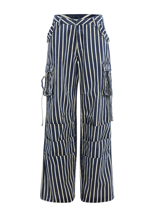 Fashion (Denim Medium Blue)SEMIR Jeans Women Asymmetric Wide-Leg Pants  Bifurcated Leg Mopping Pants 2021 Summer New Hyuna Style Demin Pants ACU
