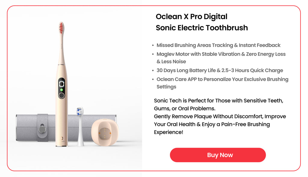 sonic electric toothbrush oclean-x-pro-digital - oclean