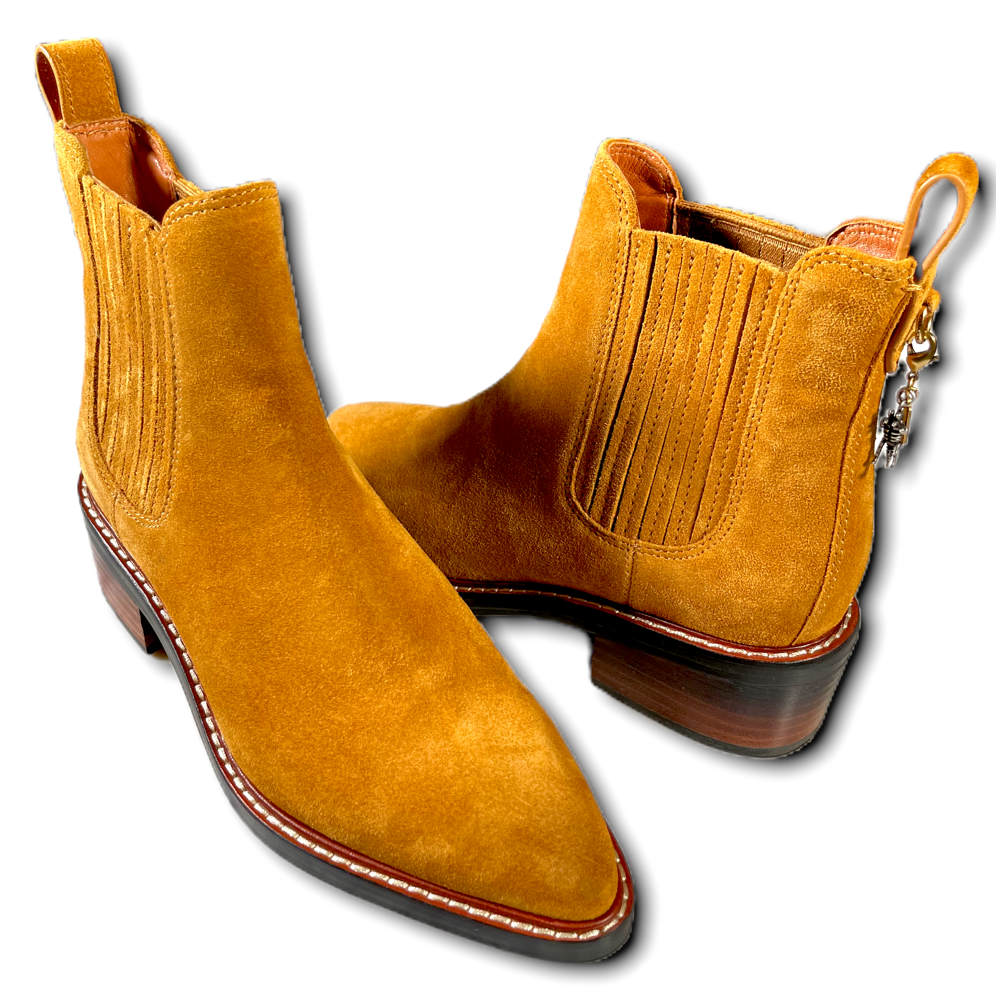 coach suede chelsea boots