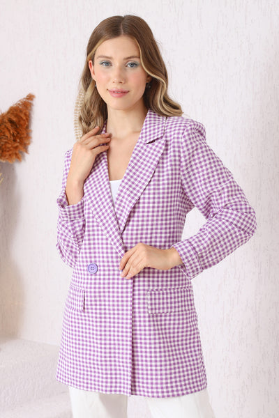 pastel purple blazer