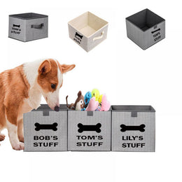 Personalized Pet Toy Storage  Personalized Dog Accessories