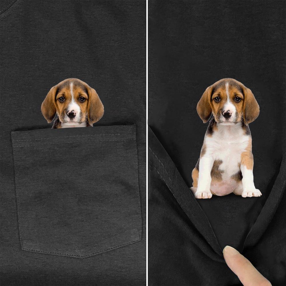 Beagle Cute Pocket Dog T-Shirt – Lovepawz